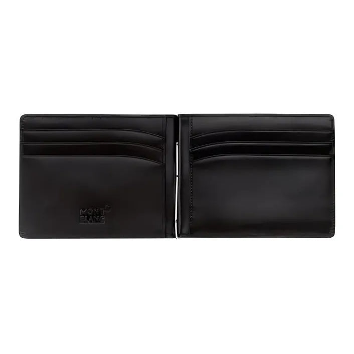 Mont blanc Meisterstück 6cc Money Clip Bifold Wallet Black