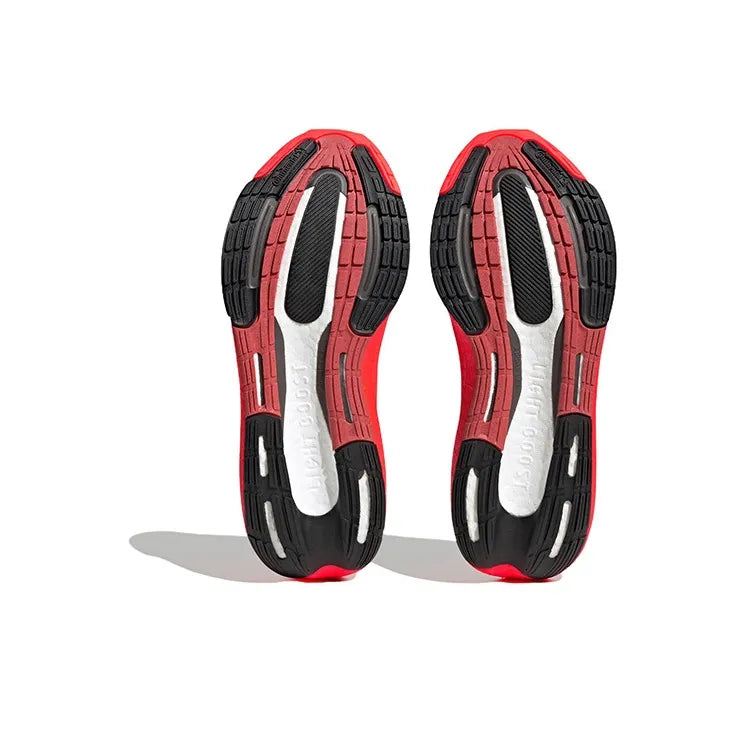 Adi_das Ultraboost Lite Fabric Cushioning, Slip-Resistant, Lightweight, Cushioned Low-Top Running Shoes for Men and men, Red and Black