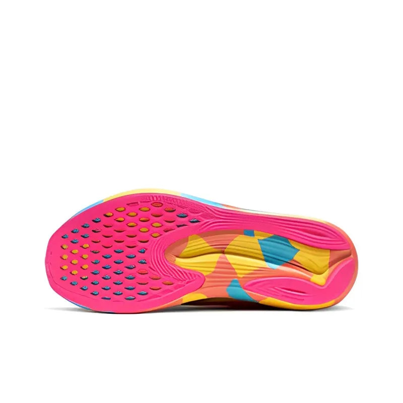 Asi_cs Noosa Tri 15 cushioning, abrasion resistance, and elasticity low-top training running shoe for men, yellow, pink, and blue.