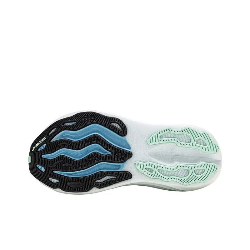 Bro_oks Glycerin Ma Abrasion-Resistant, Breathable, Supportive Low-Top Long-Distance Running Marathon Running Shoes for men in White