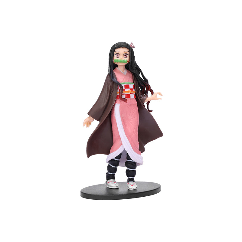 Demon Slayer Nezuko Kamado Kimetsu No Yaiba Action Figure, Figurine Demon Slayer Nezuko Toy with Stand Manga | PVC Anime Figurine Statue Model Toy Collectible - Height - 16.2 cm