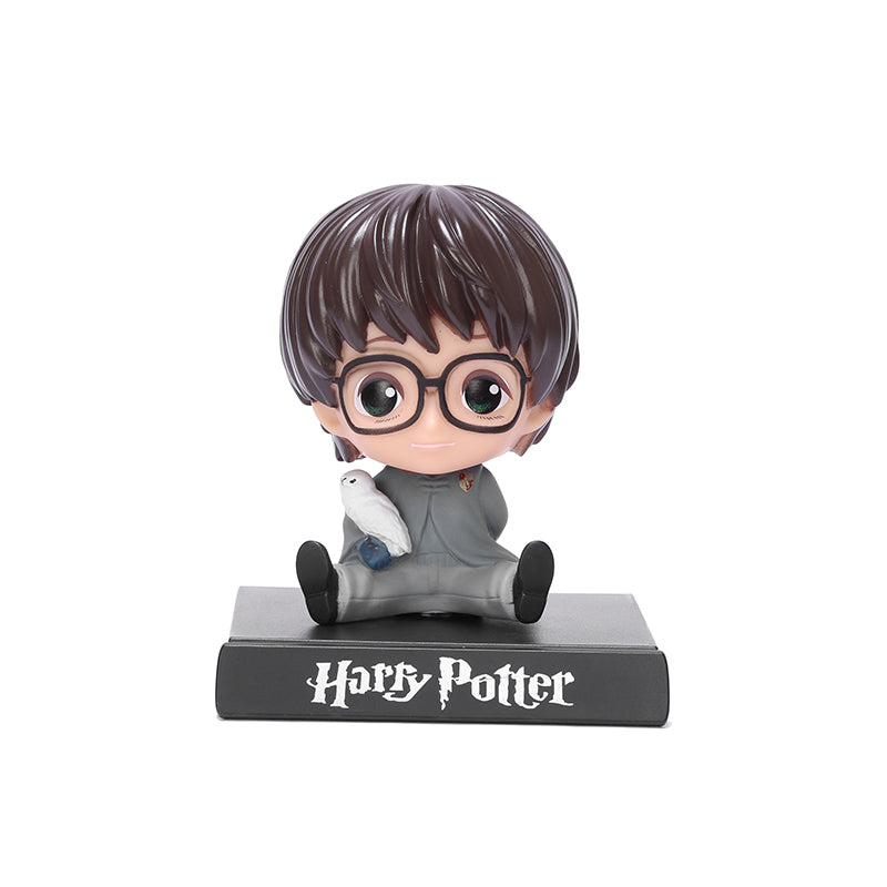 Harry Potter Bobblehead with Hedwig for Car Dashboard, Office Desk, and Study Table - Collectible Wizarding World Figurine (Harry Potter)
