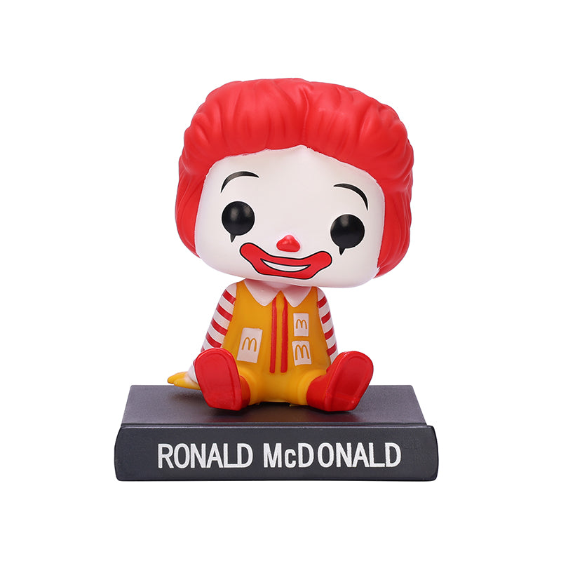 Ronald McDonald Bobble Head Action Figure Limited Edition for Car Dashboard, Decoration Study/Office Table (13cm x 9cm) Pack of 01