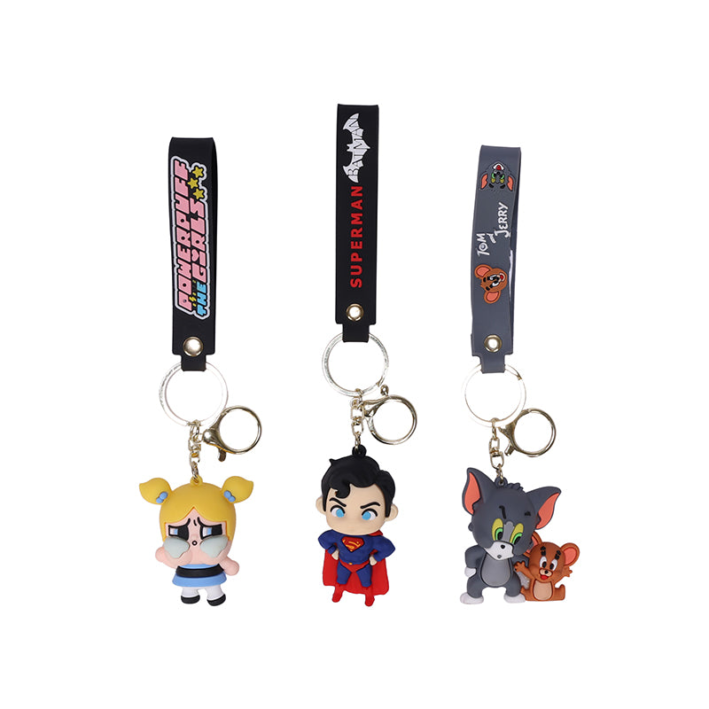 Cute Cartoon Character Keychain Combo Pack of 3 – Stylish Keyrings for Car, Bike & Home Keys | Bag Charm & Gift Accessories Keychain