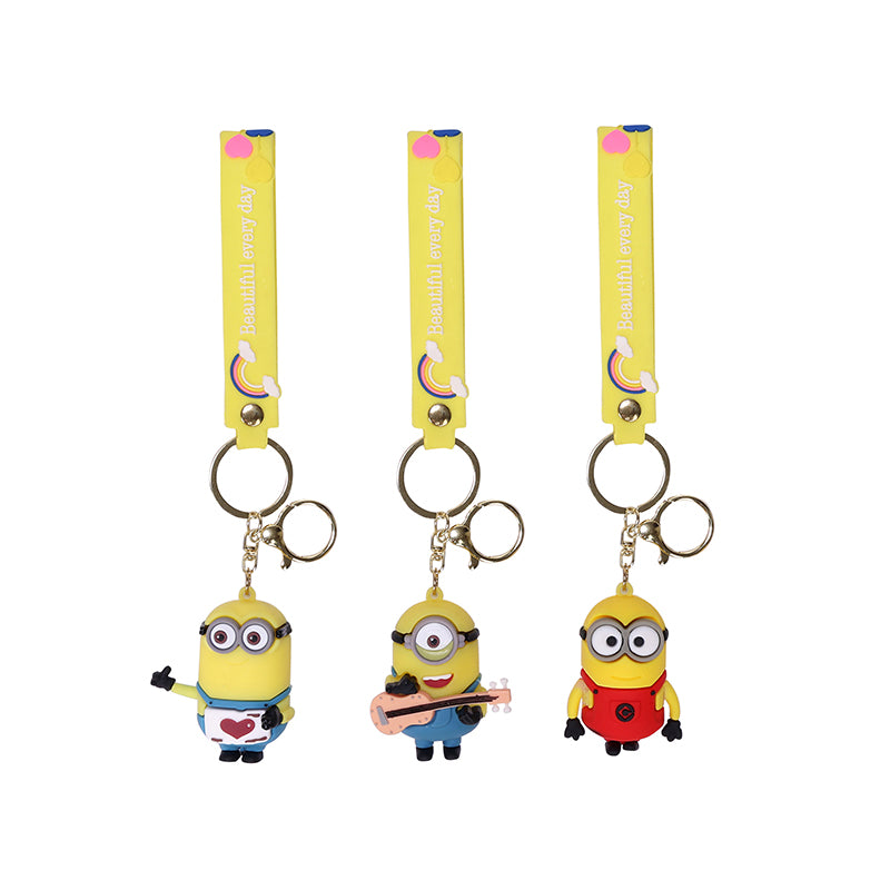 Cute Cartoon Character Keychain Combo Pack of 3 – Stylish Keyrings for Car, Bike & Home Keys | Bag Charm & Gift Accessories