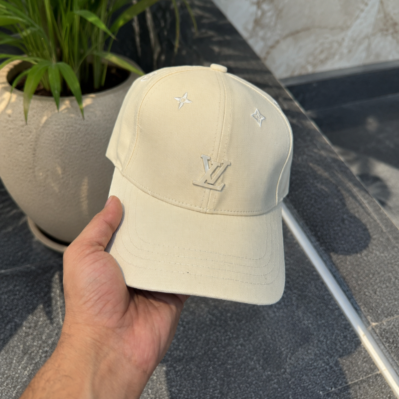 Lo_uis_Vuitton Monogram Canvas Baseball Cap – Premium Cream Unisex