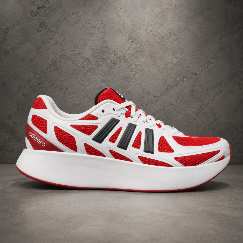 Adi_das_Adi_zero Evo SL Red White Running Shoes – Lightweight Performance Sneakers