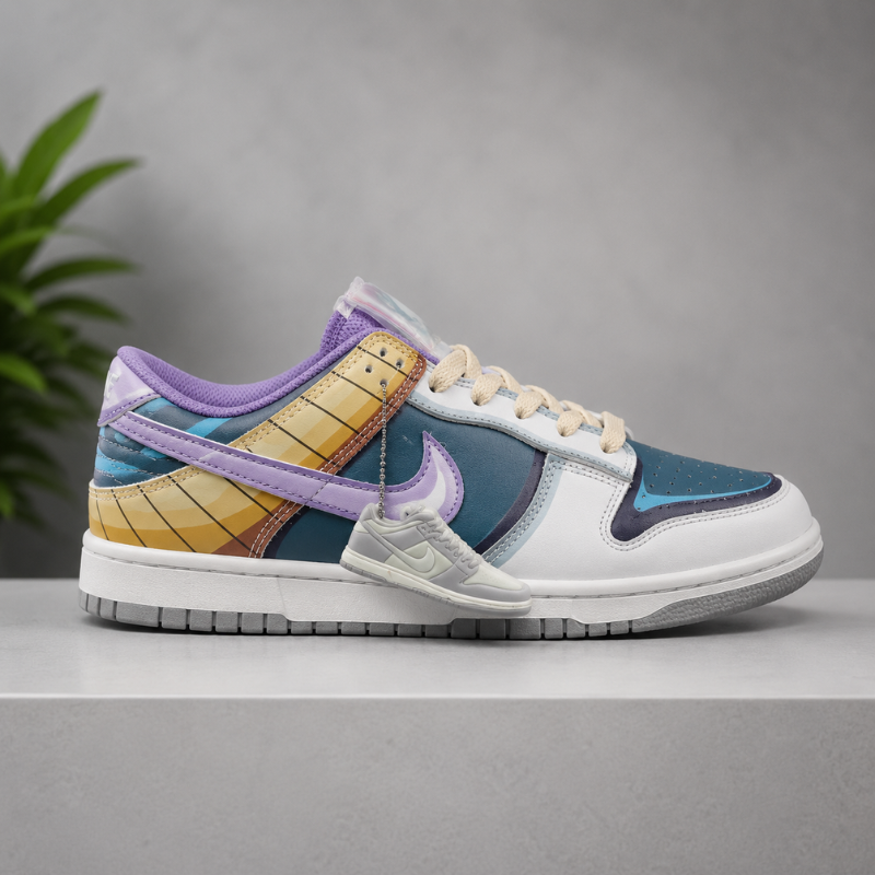 Re_tro_Multi-Color Low-Top Sneakers โ Premium Casual Streetwear Shoes