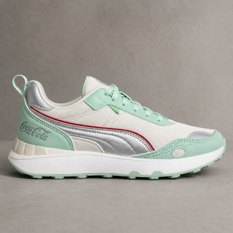 Co_ca_Cola Mint Green Lifestyle Sneakers | Lightweight Casual Running Shoes