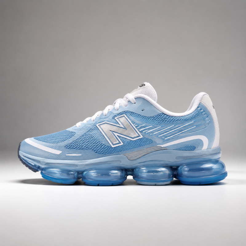 N_ew_Balance 360 Air Cushion Running Shoes – Sky Blue & White