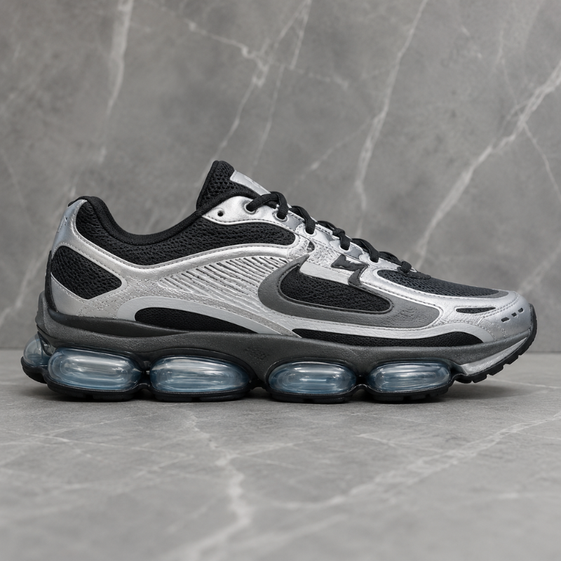 Ni_ke Air Max DN Black Silver Premium Running Shoes