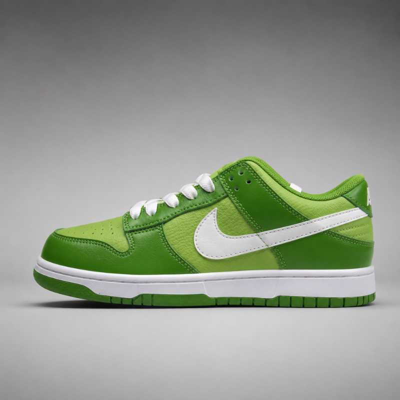 Ni_ke _Dunk Low Green Strike – Green & White Premium Lifestyle Sneakers