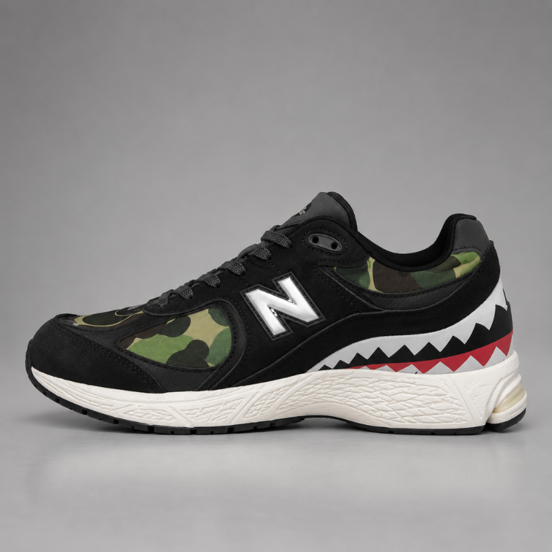 N_ew_Balance Camo Black Lifestyle Sneakers | Premium Streetwear Shoes