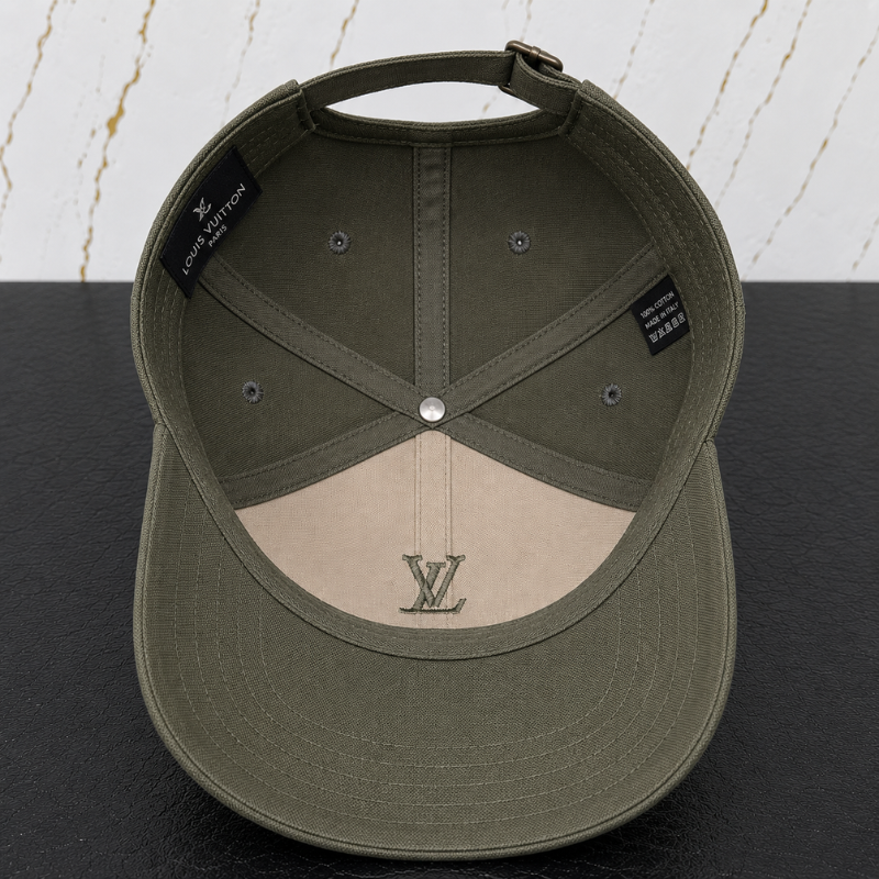 Lo_uis Vuit_ton Premium Olive Green Baseball Cap