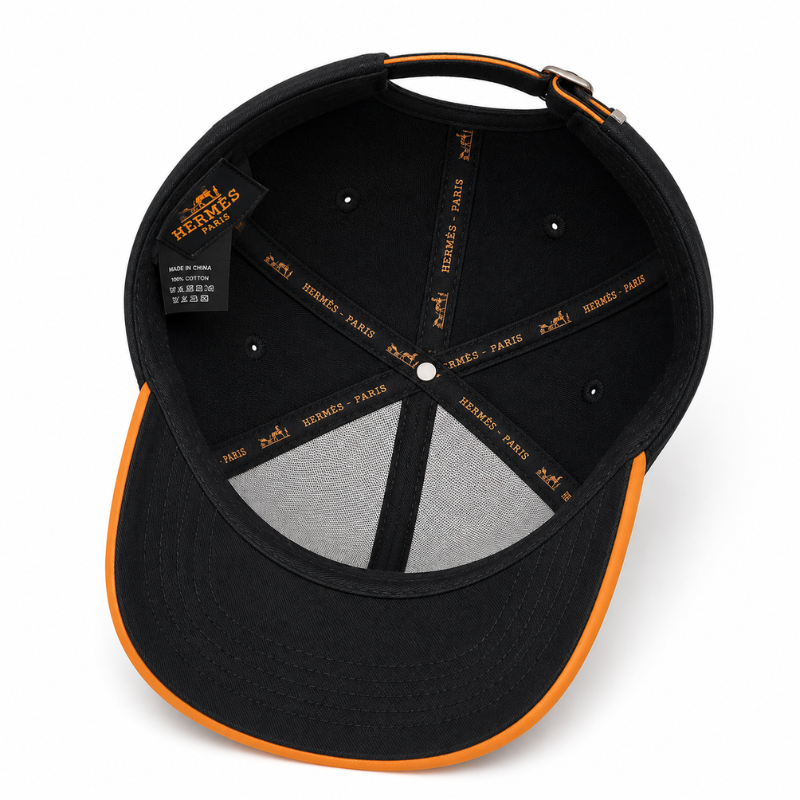 Pre_mium Black_Horse Embroidered Baseball Cap for Men | Adjustable Cotton Casual Sports Cap | Unisex