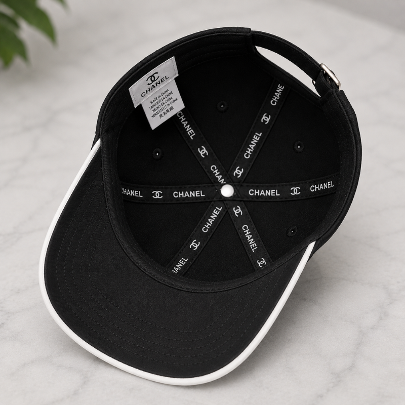 Pre_mium Black Adjustable Baseball Cap for Men & Women | Embroidered Logo | Casual Streetwear Sports Cap