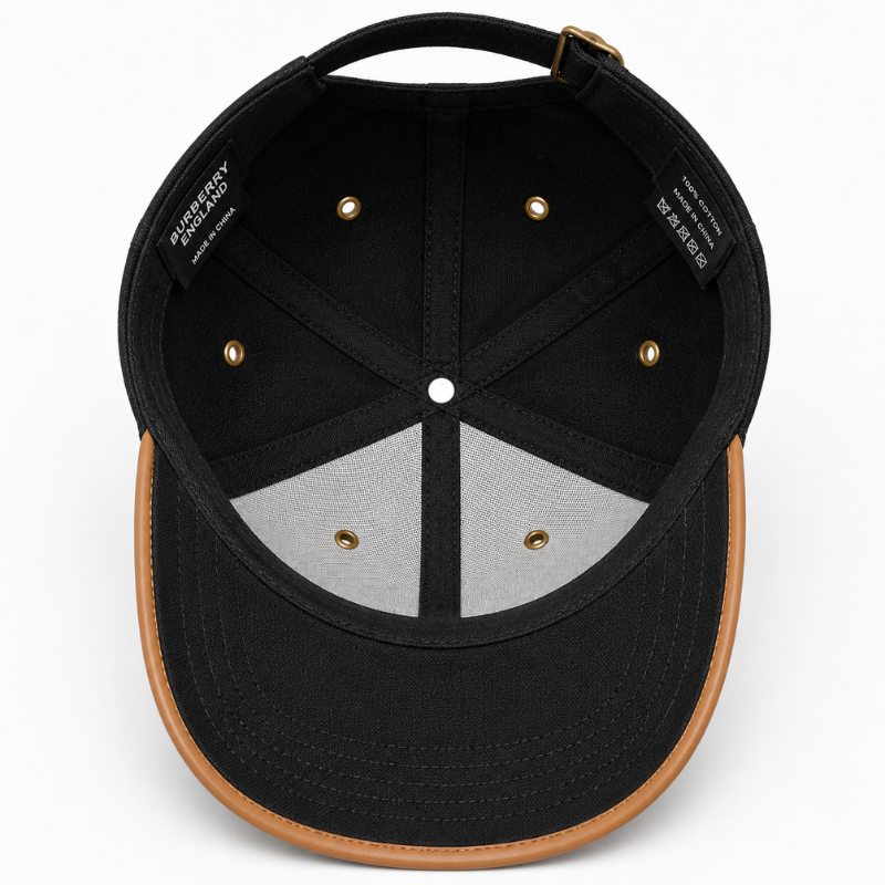 Prem_ium Black Adjustable Baseball Cap for Men | Casual Outdoor Sports Cap