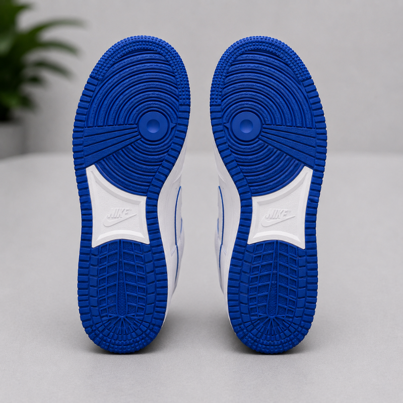 Ni_ke A_ir Force 1 Low White Blue Sneakers for Men | Premium Casual Shoes