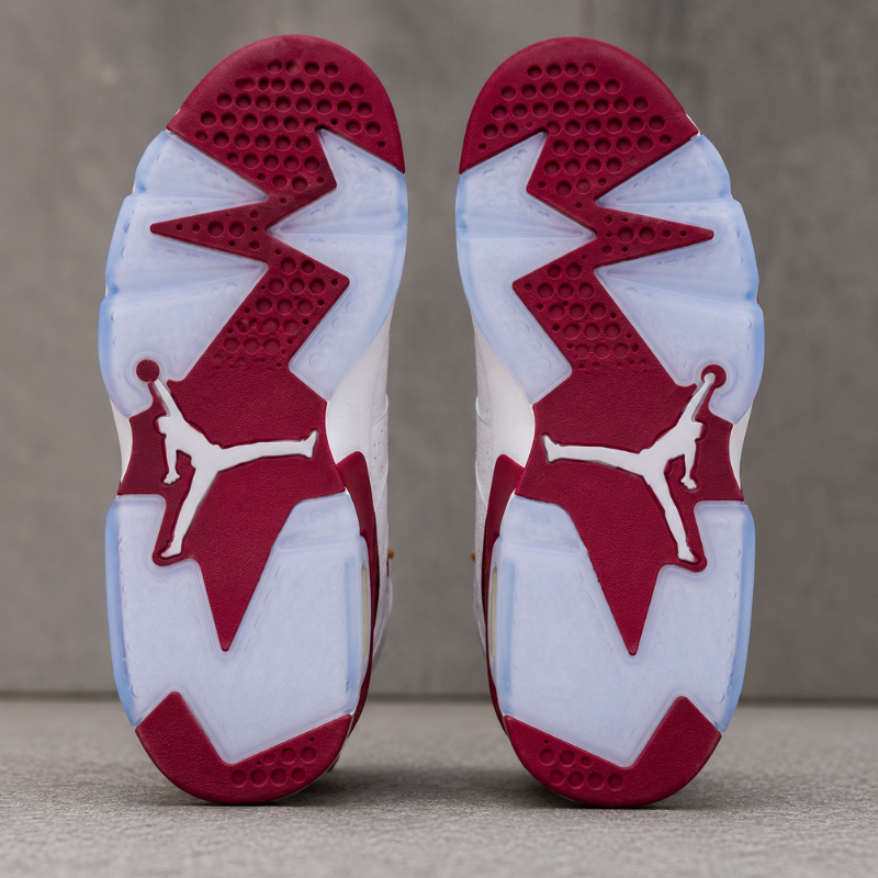 A_ir_Jor_dan 6 Retro High-Top Basketball Shoes | White/Maroon Premium Sneakers