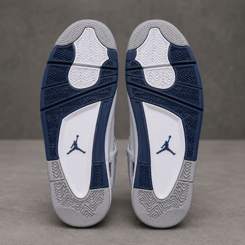 A_ir Jor_dan 4 Midnight Navy Sneakers for Men