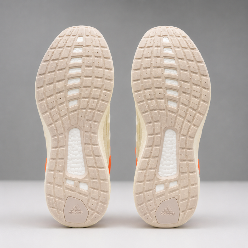 Adi_das Men's Off-White Running Shoes with Boost Cushion Sole