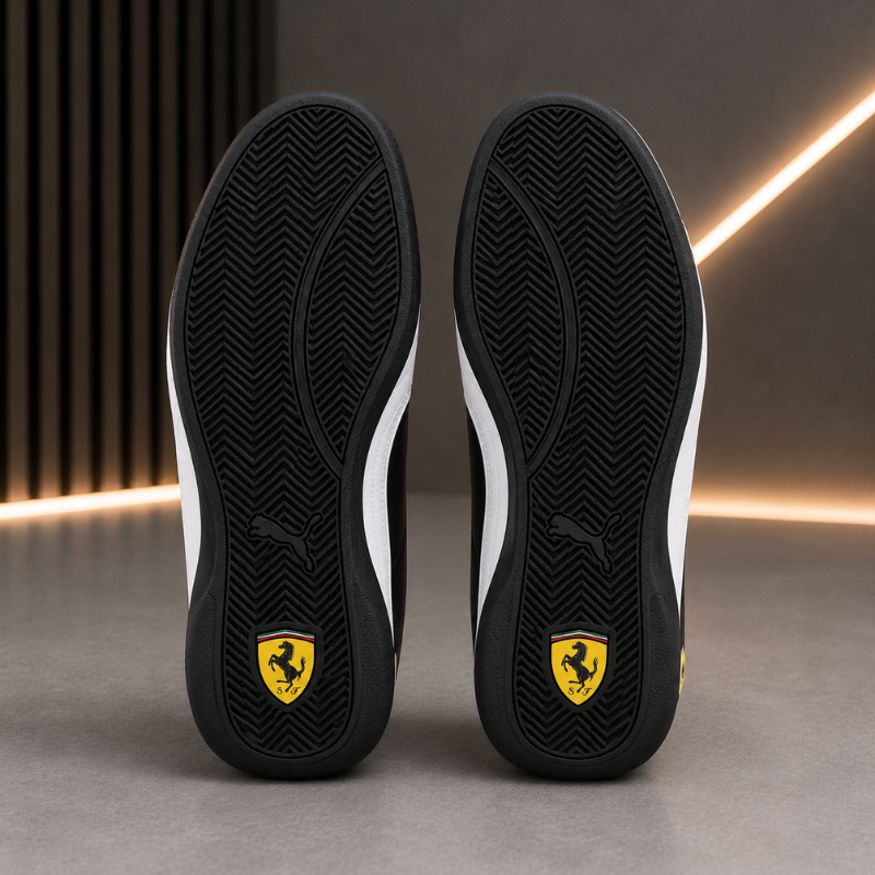 Pu_ma x Fer_rari Black Motorsport Sneakers – Premium Men's Casual Shoes
