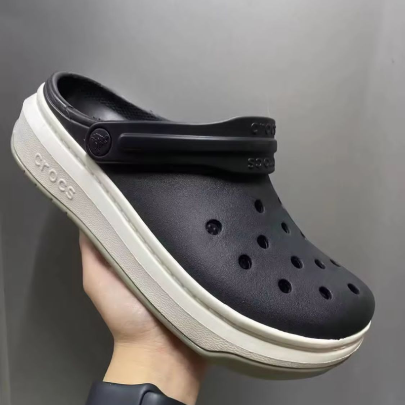 Cro_cs Full Force Clog – Black & White | High Quality | In Stock