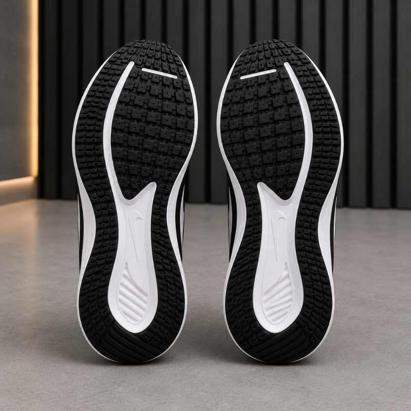 Ni_ke Air Downshifter 10 Men's Running Shoes | Black & White Lightweight Sports Sneakers | Cushioned Comfort