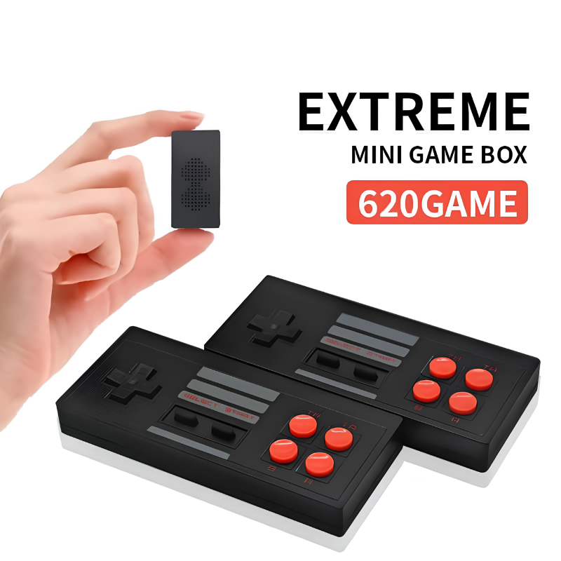 Extreme Mini Game Box Wireless TV Video Game BUILT-IN 620 AV 8 Bit Classic Games