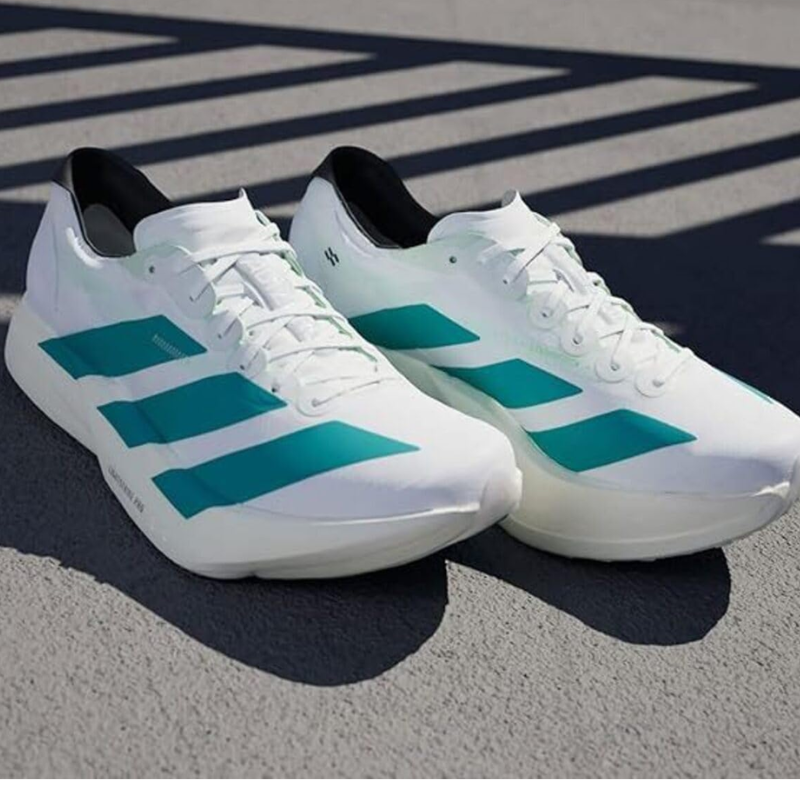 Adi_das Adizero Adios Pro 4 Cloud White Pure Teal – Professional Racing Running Shoes