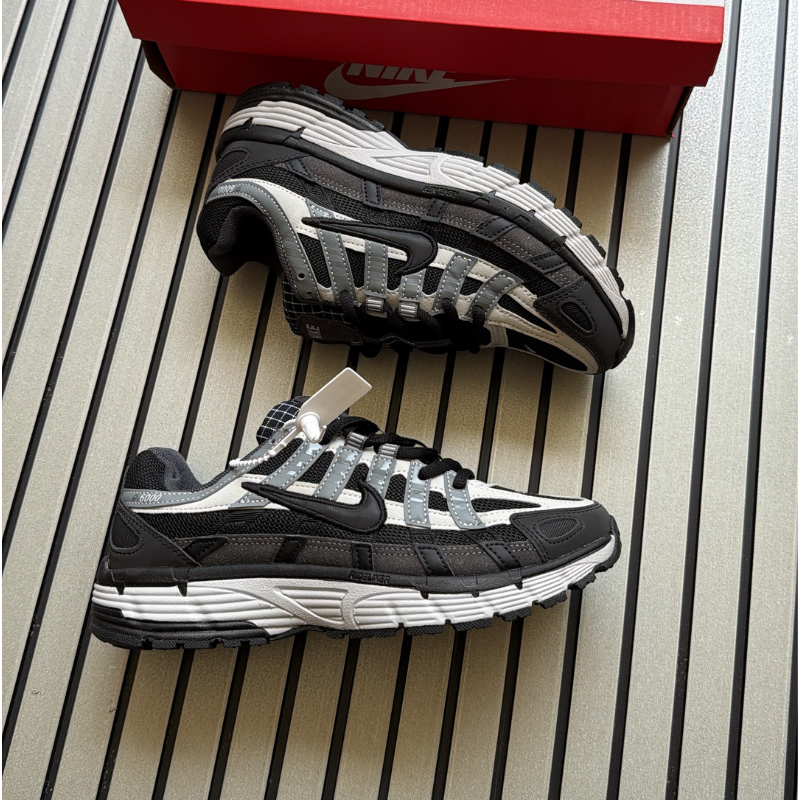 Ni_ke P-6000 Black Grey – Retro Running Inspired Lifestyle Sneakers Key Features: