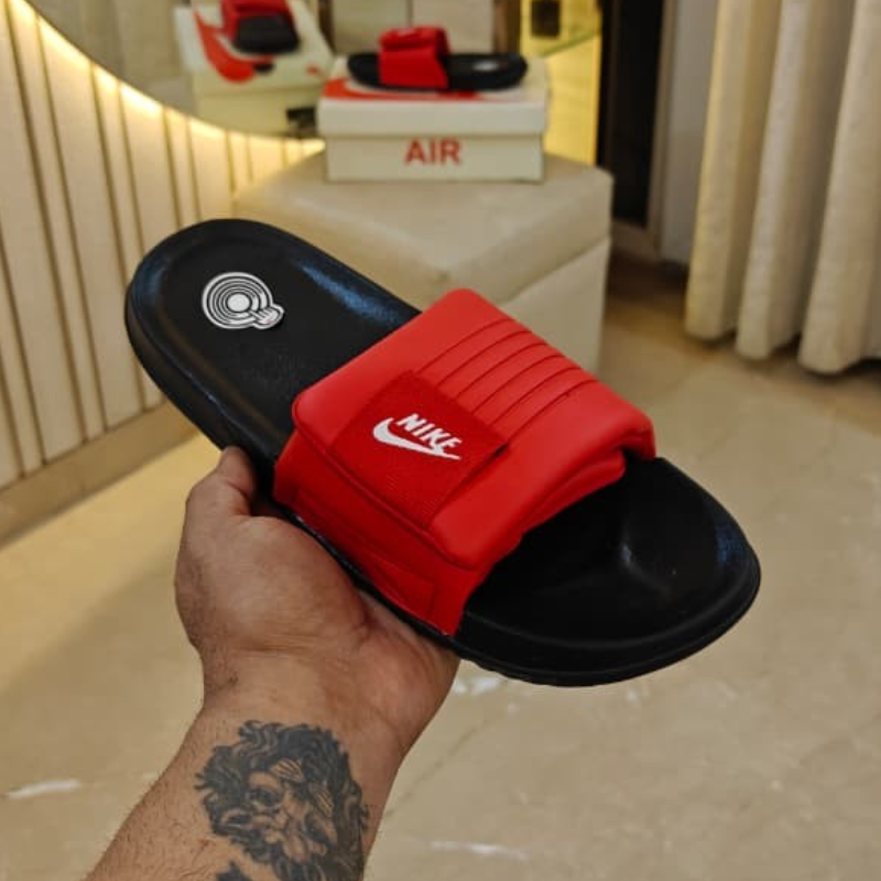 Ni_ke Offcourt Adjust Slides – Red Edition | In Stock