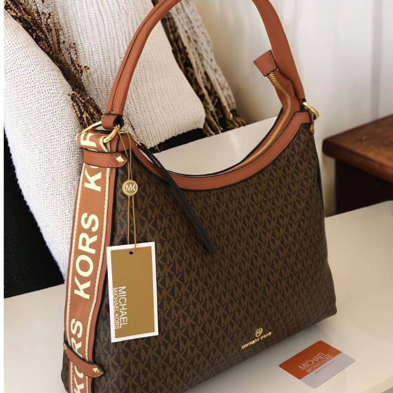 Mic_hael Kors Signature Brown Shoulder Bag – Premium Designer Handbag