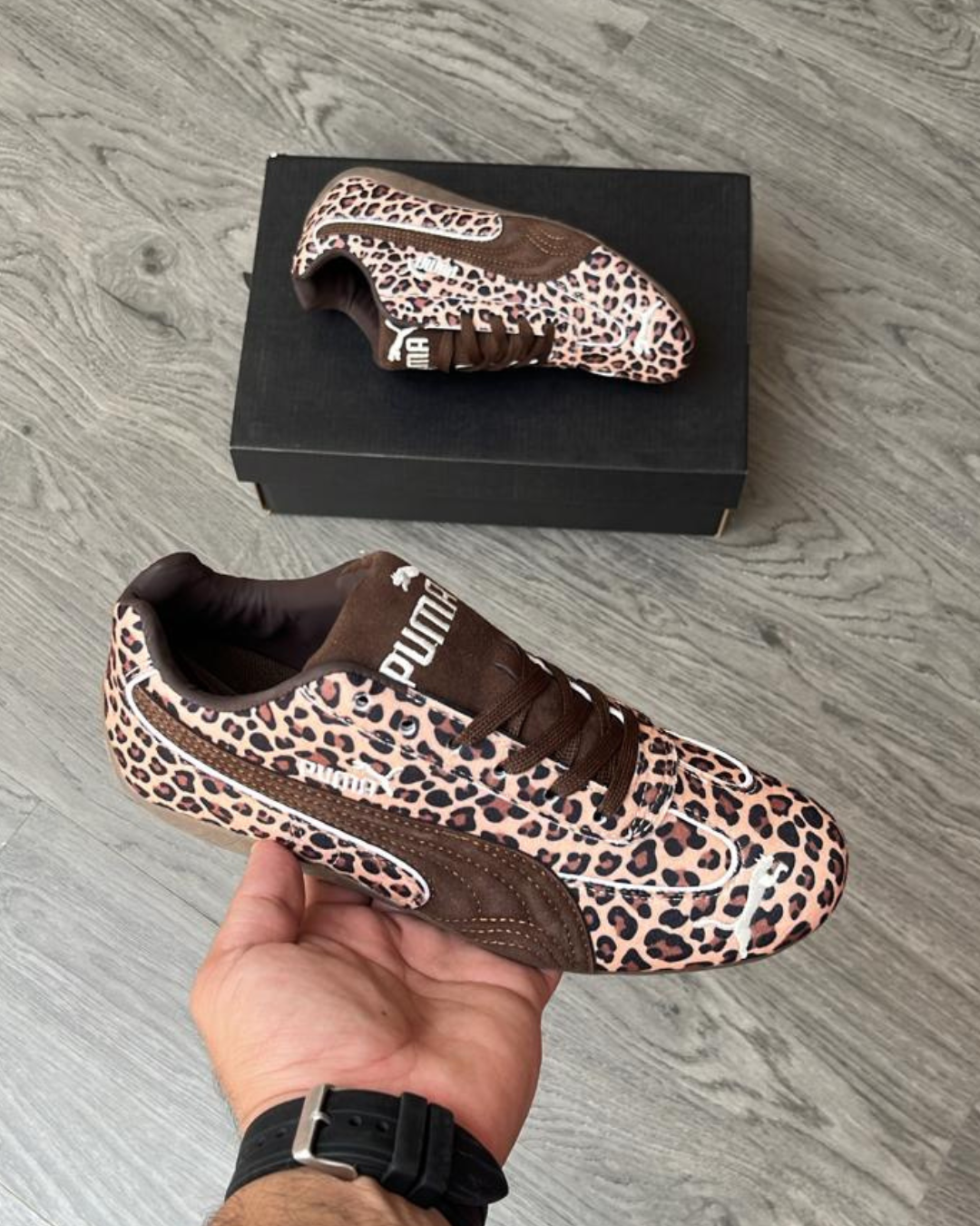 PU_MA Wo_men's Leopard Print Casual Sneakers