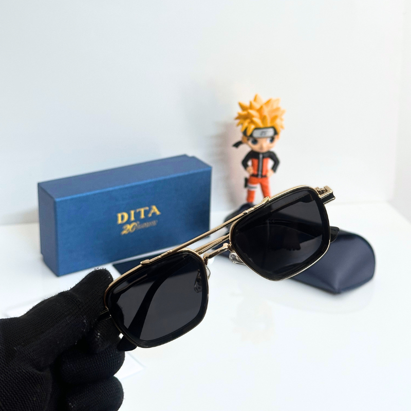 DIT@ Premium Square Frame Sunglasses – Luxury Metal Finish | UV Protection