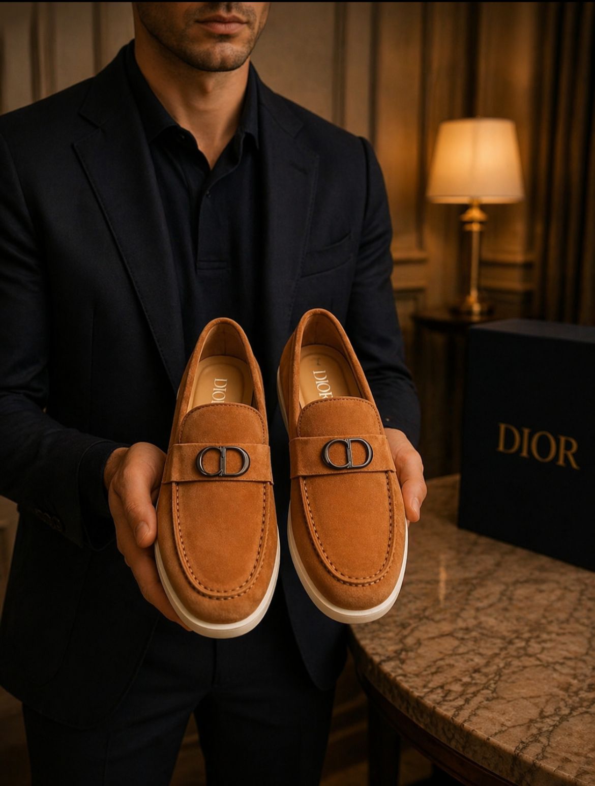 Di_or Premium Leather Loafers – Luxury Formal & Casual Footwear