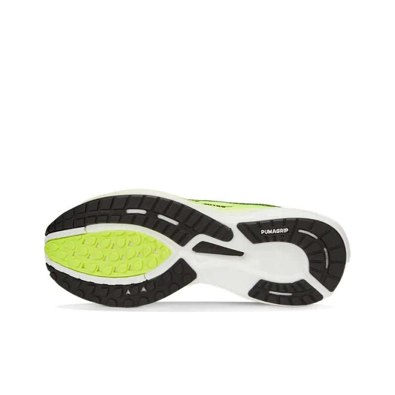 Pu_ma Deviate NITRO 2 Shock Absorbers Anti-Slip + Abrasion-Resistant Low-Top Carbon Plate Casual Running Shoes for Men Green