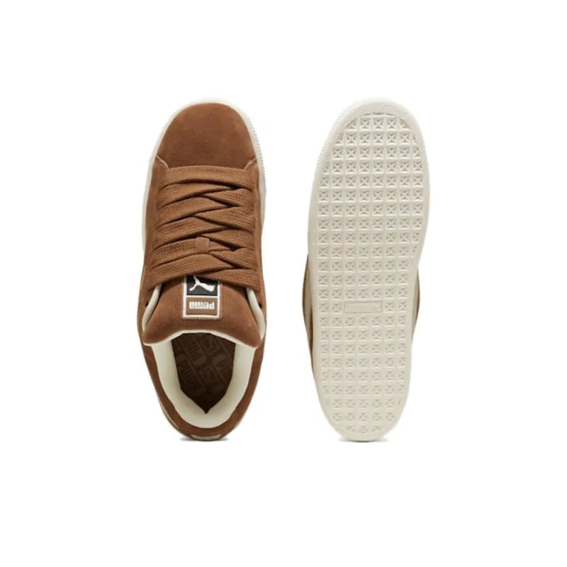 Puma Suede XL Abrasion-Resistant Low-Top Skateboarding Shoes for Men, Brown