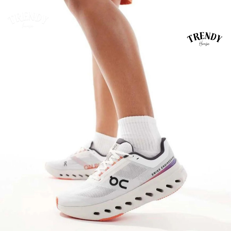 On Running Cl0ud surfer Next White Flame Men’s Running Shoes | Lightweight Cushioned Sports Sneakers for Training & Everyday Comfort