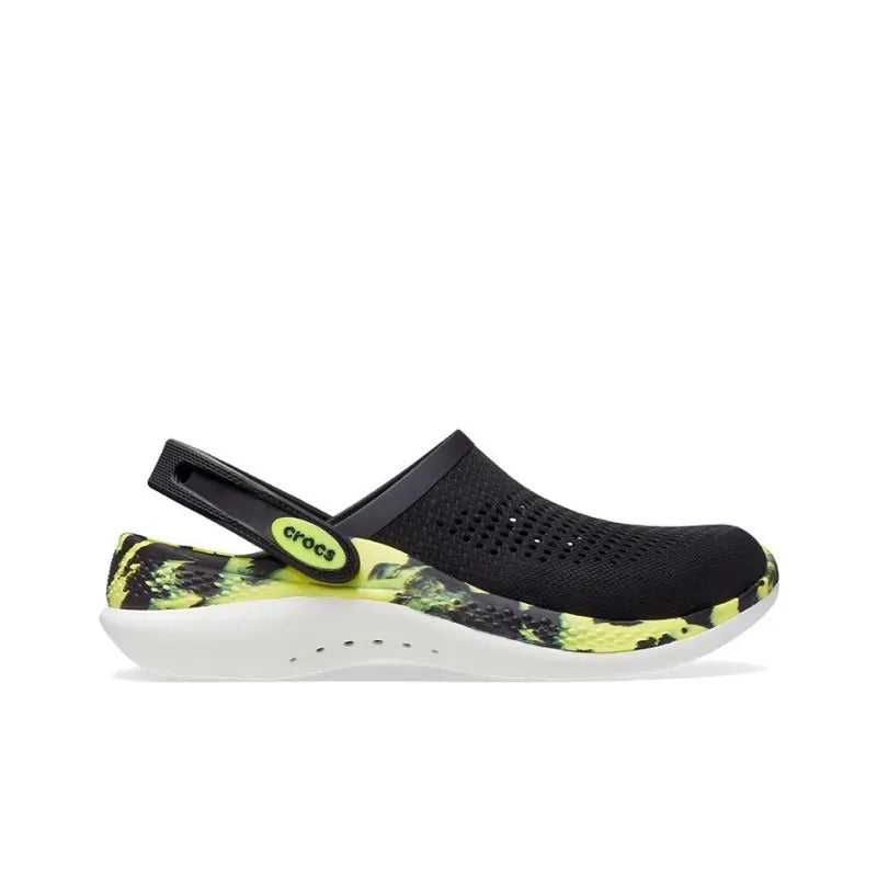 Cro_cs LiteRide 360 Marbled Clog Black Citrus