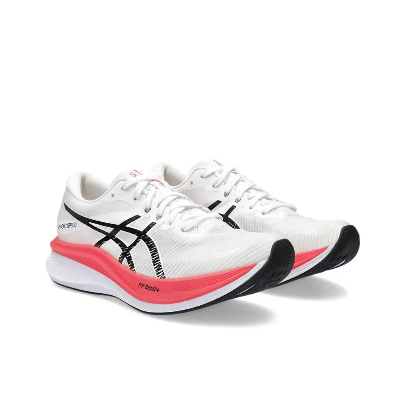 As_ics Magic Speed 3.0 Low-Top Running Shoes men's White Black Pink