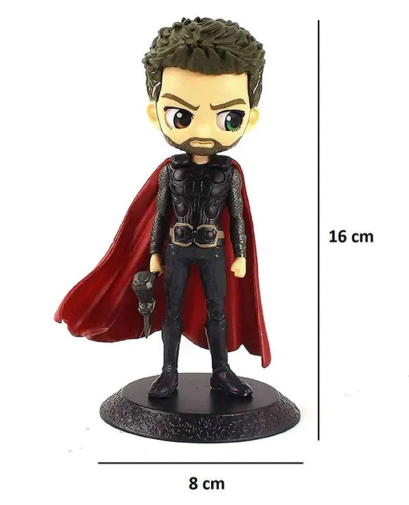 Thor Action Figure Limited Edition for Car Dashboard Decoration Cake Office Desk & Study Table- Height 16 cm
