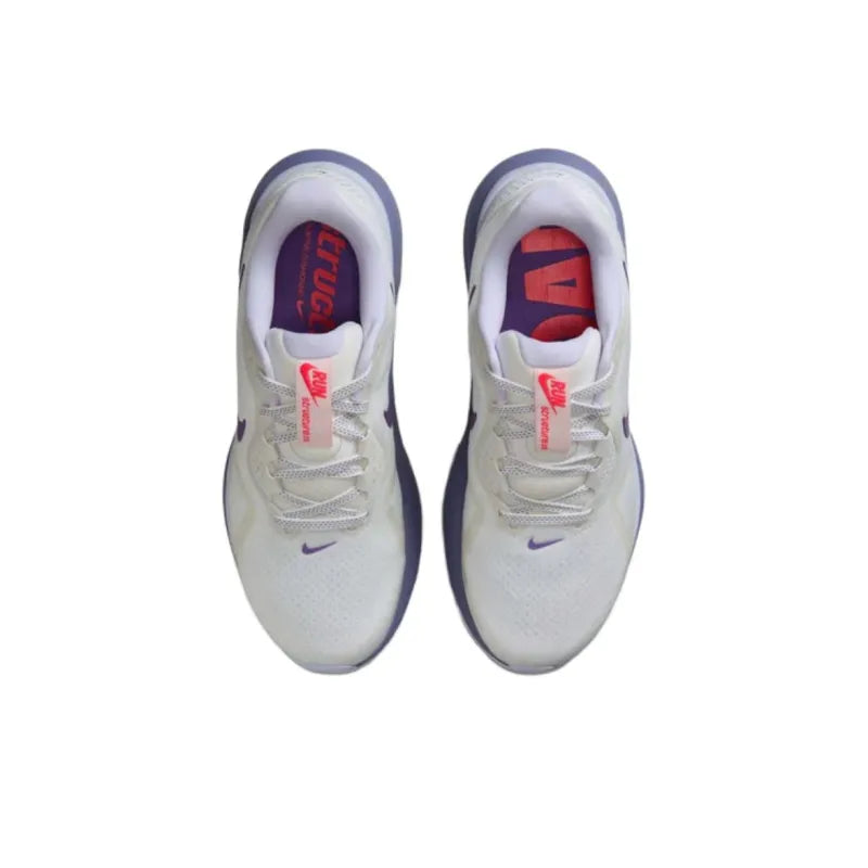 Ni_ke Structure 26 Slip-Resistant + Abrasion-Resistant Low-Top Casual Running Shoes for men (White/Purple)