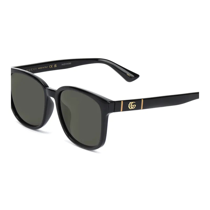 Gu_cci square frame acetate sunglasses in black