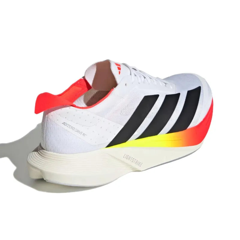 Adi_das ADIZERO DRIVE RC polyester cushioning, supportive low-top, Lightstrike midsole, long-distance running, racing running shoes for men, white, red