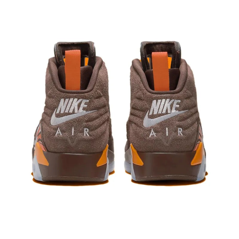 Jor_dan MVP 678 Anti-Slip + Abrasion-Resistant High-Top Vintage Basketball Shoes Men's Brown