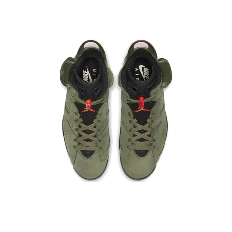 Jor_dan 6 x Travis Scott Retro Olive