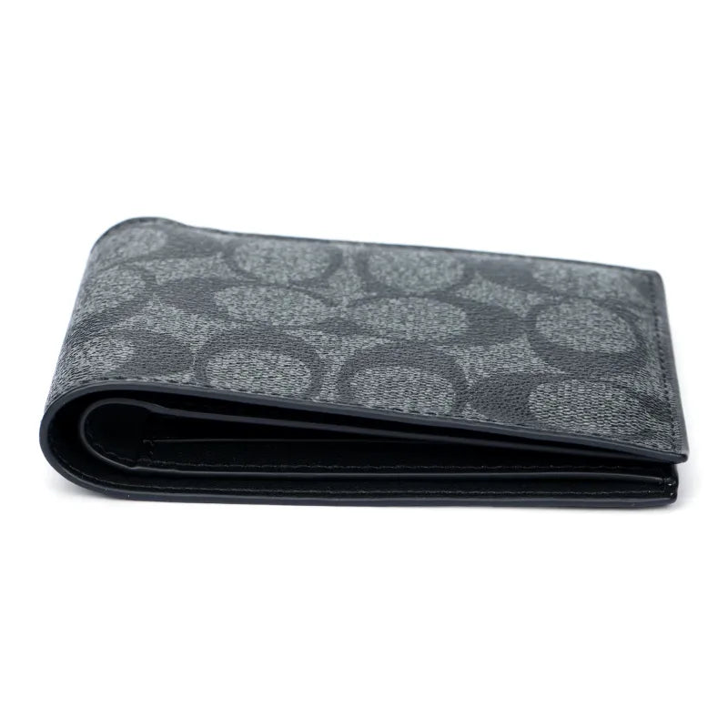 Co_ach Wallet Black & Grey Men