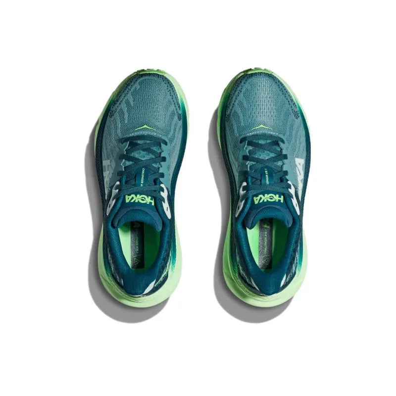H_oka One One Challenger ATR 7 Anti-Slip + Abrasion-Resistant Low-Top Running Shoes men's Green