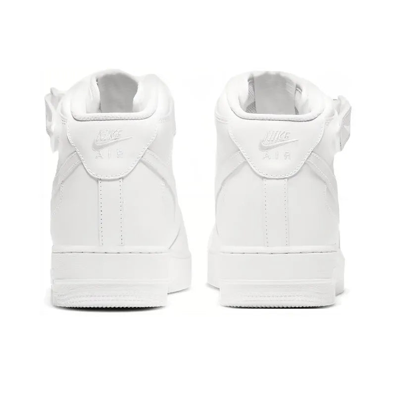 Ni_ke Air Force 1 Mid-Top Skateboarding Shoe Men's Pure White